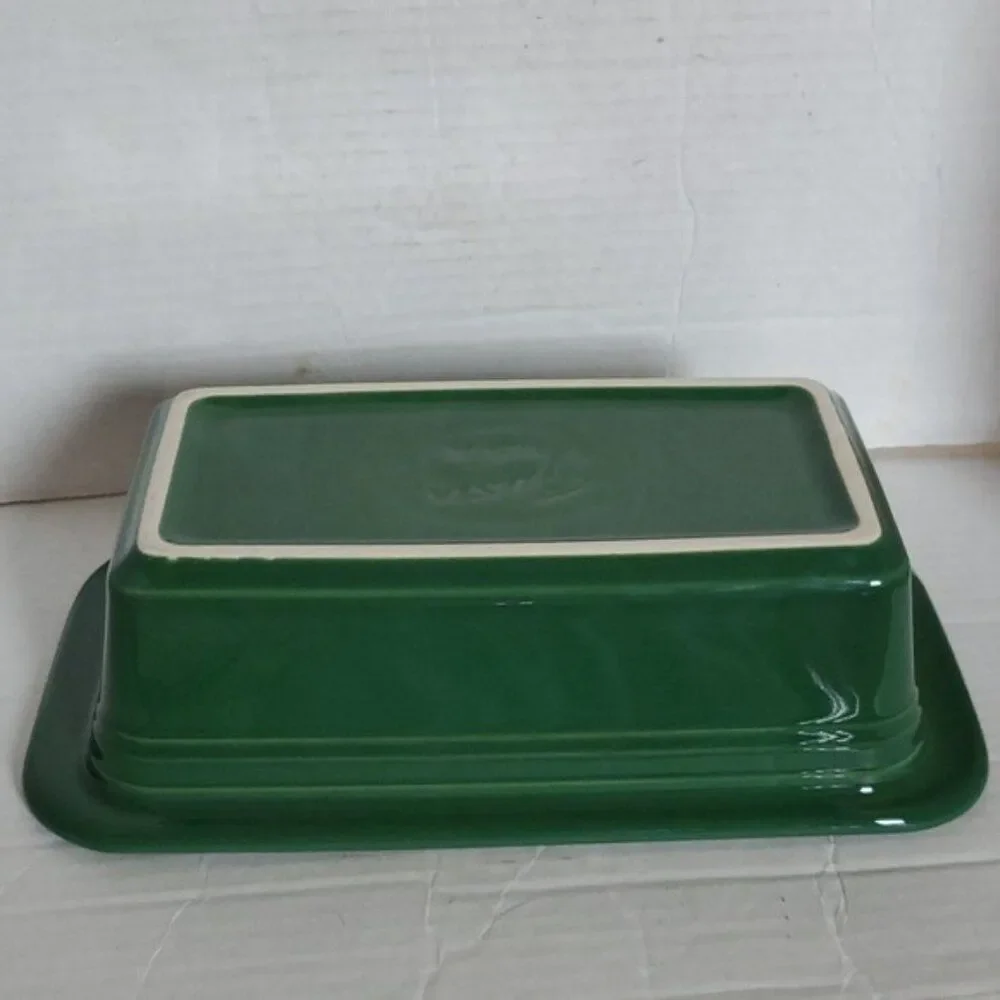 Fiestaware Fiesta Loaf Pan Baking Bakeware Bake Baker Dish Jade Green CERAMIC
